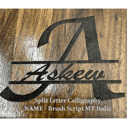 Monogrammed Walnut Cutting Board Cutting Boards