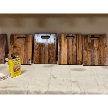 Monogrammed Walnut Cutting Board Cutting Boards