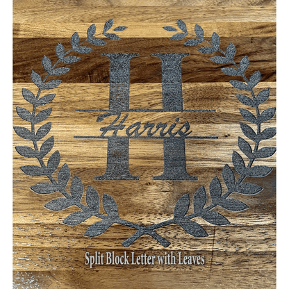 Monogrammed Walnut Cutting Board Cutting Boards