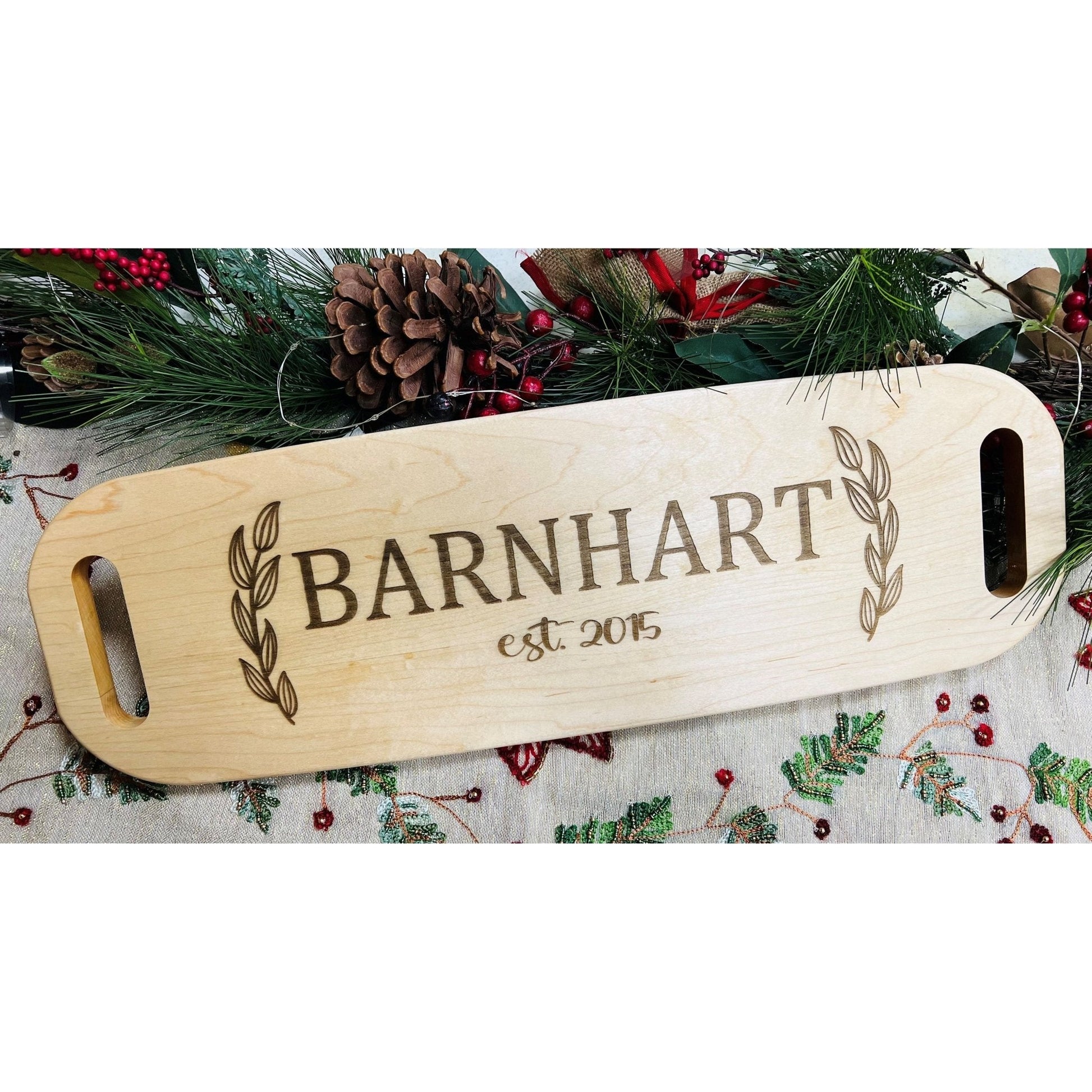 Personalized Maple Wood Charcuterie Board - Nifty Decor & More