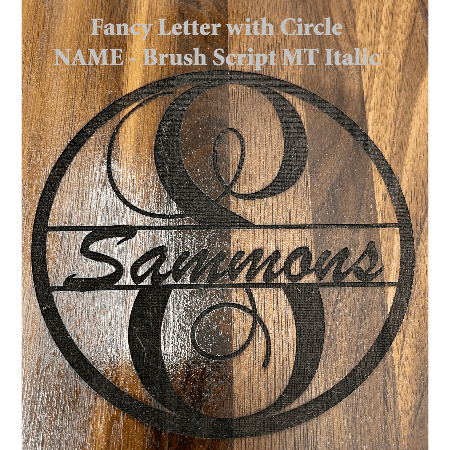 Personalized Walnut Cutting Board with Handle - Nifty Decor & More