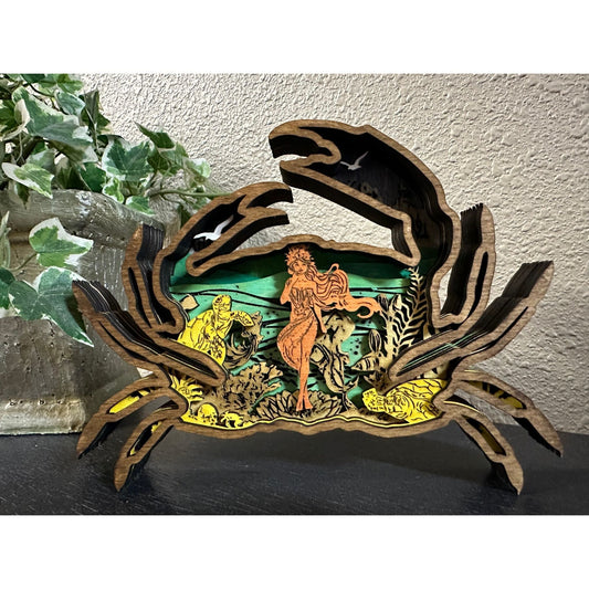 Under the Sea Crab 3D Art