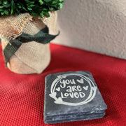 You are Loved | Slate Coasters Home Decor   